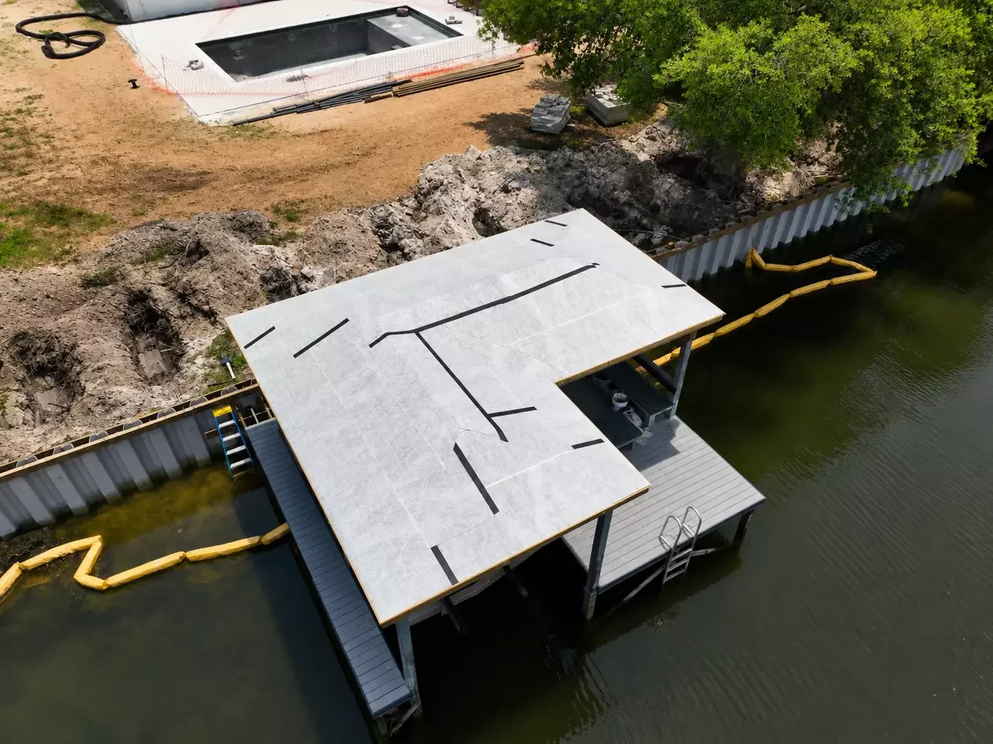 Waterfront dock and specialty construction project managed by 4B Roofing & Construction in Orlando, FL
